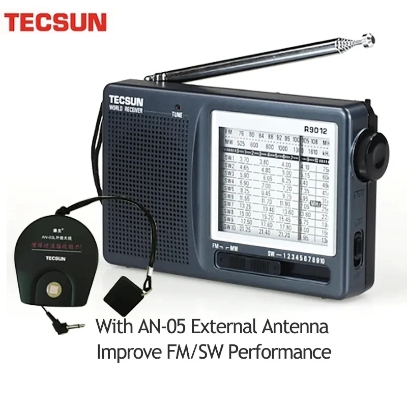 TECSUN R-9012 ブラウン ラジオ TECSUN R-9012 Portable World Radio Receiver AM/FM / MW / SW