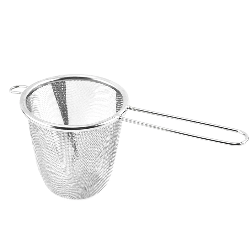 1PC Stainless Steel Tea Infuser Reusable Tea Leak Filter Teapot Strainer Single Ear Shape Coffee Herb Spice Diffuser With Handle tea infuser tea strainer tea filter