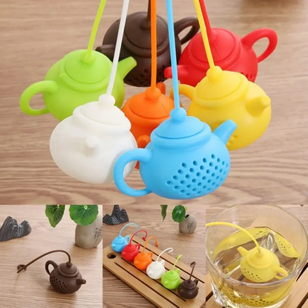 1PC Silicone Teapot-shape Tea Infuser