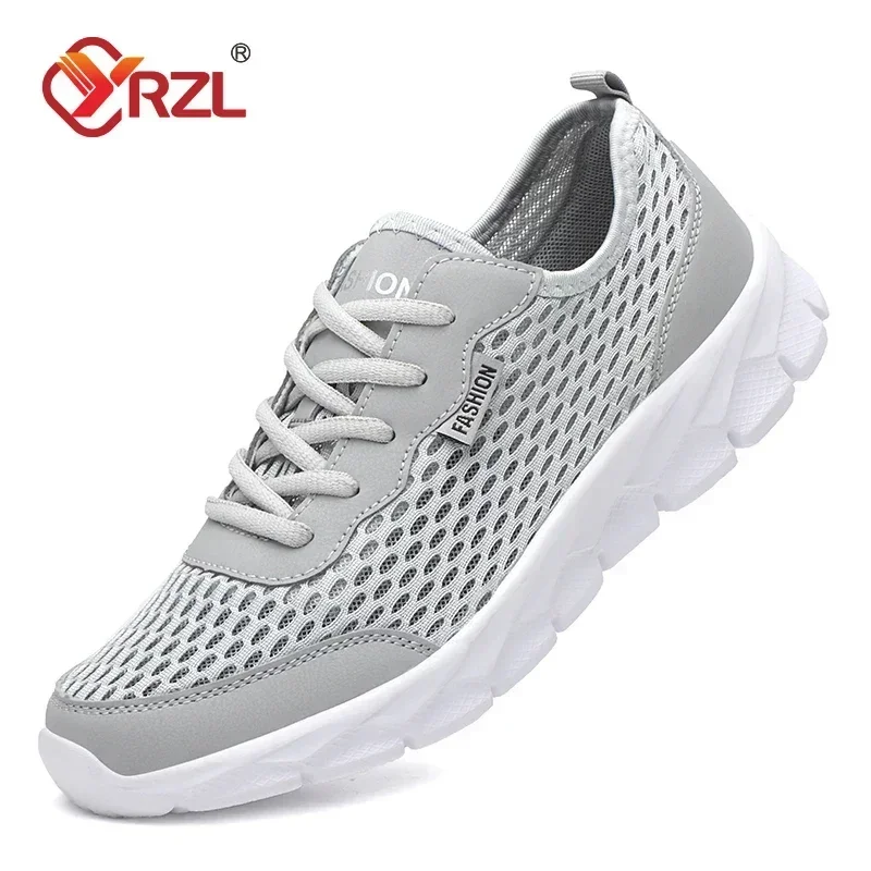 YRZL New Running Shoes for Men Breathable Sports Shoes Light Weight Fashion Summer Plus Size 38-48 Breathable Sneakers for Men 5
