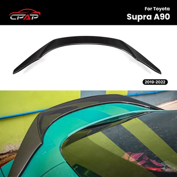 Reale Dry In Fibra di Carbonio Baule Posteriore Spoiler Tetto Ala Auto Coda Pinna per Toyota Supra A90 TRD Stile 2019-2022
