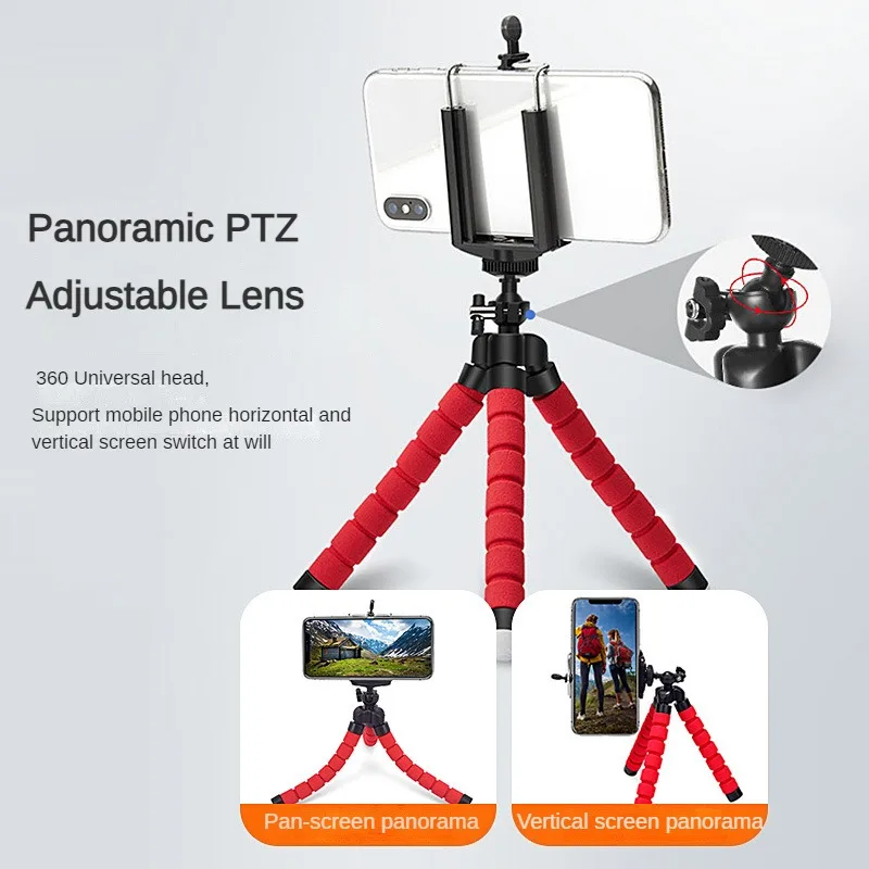 Phone Tripod Mini Tripod Flexible Phone Tripod Camera Tripod Phone Tripod Mount Photography Tripod For iPhone Huawei Xiaomi Samsung Gopro Flashlight