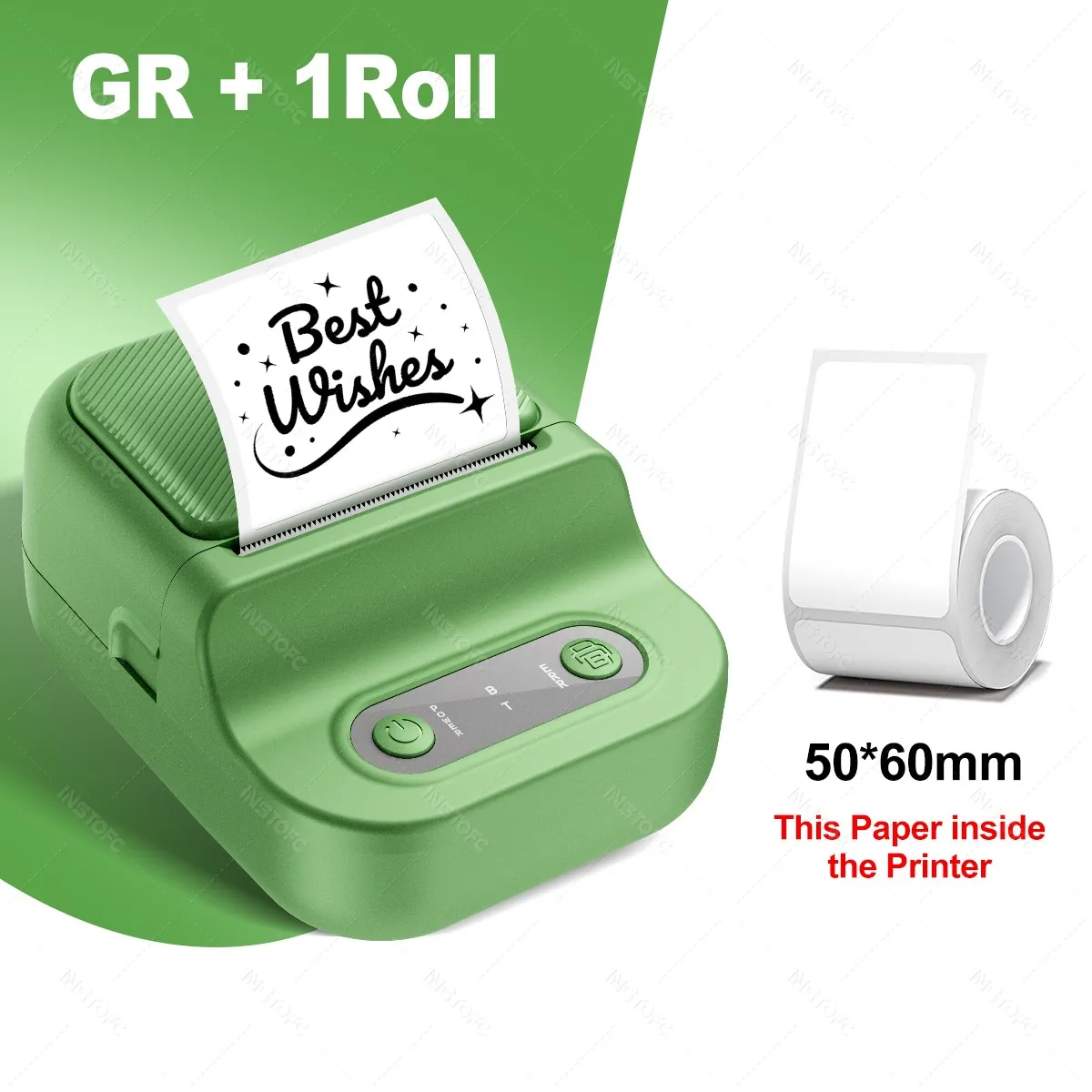 Принтер етикеток 12-58 мм P21 Бездротовий Bluetooth-пристрій для виготовлення наклейок Термопортативний кишеньковий безчорнильний пристрій для друку з рулоном кольорового паперу