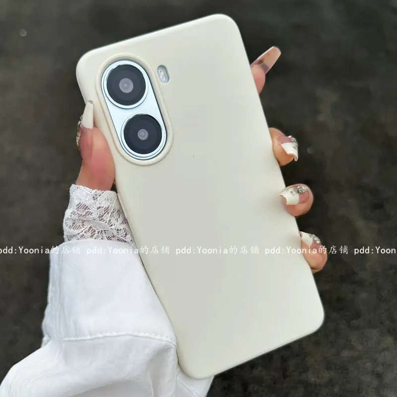 Liquid Silicone Stylish Anti-Fall Bumper Phone Case in Red
