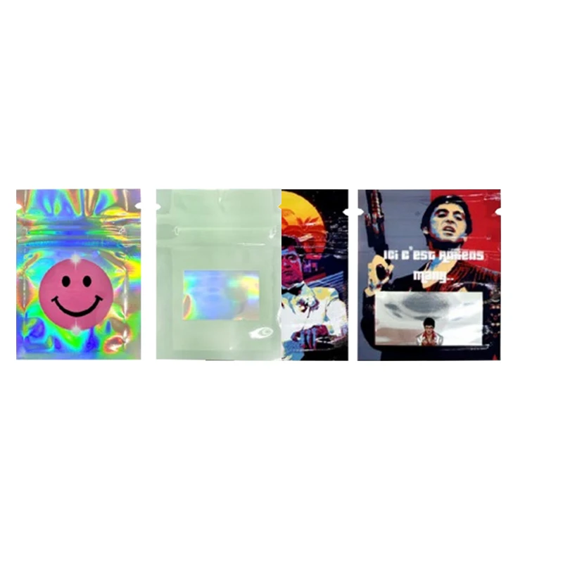 Compact Resealable Waterproof Mylar Storage Pouches with Zip Lock Seal