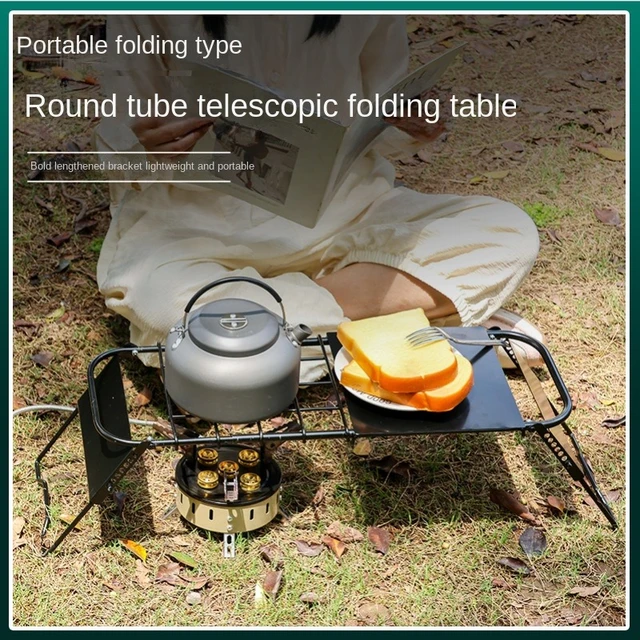Outdoor Stove Folding Table Portable Multi-purpose Stainless Steel Mini Gas  Table Camping Accessories Kitchen Tools - AliExpress