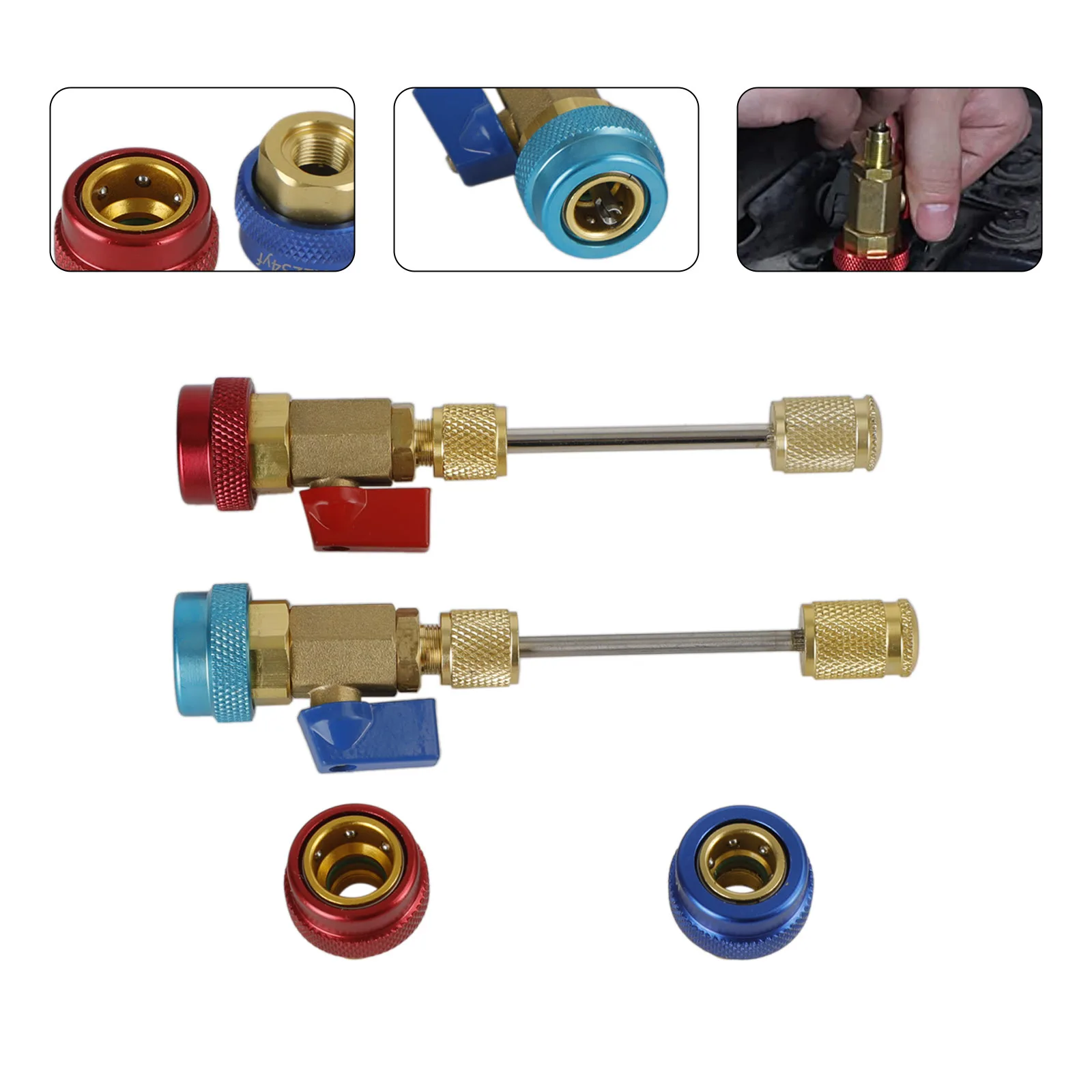 

Areyourshop автомобильный AC R134A R1234YF клапан Core Remover и установщик набор инструментов
