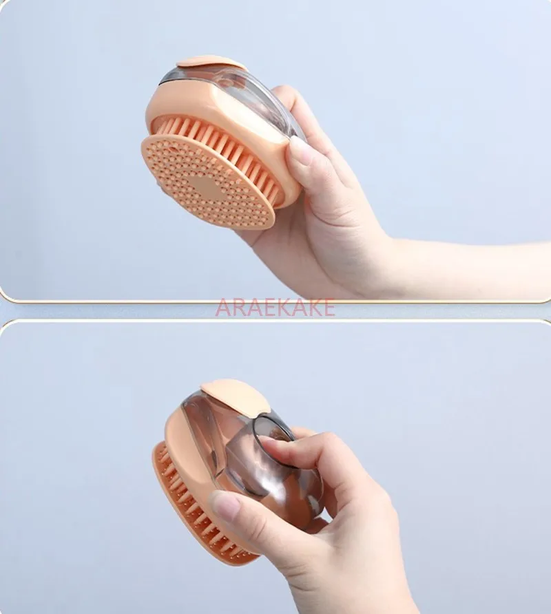 Pet shower brush, silicone shower brush for cats and dogs, specific brush tools for dogs, scrubbing and cleaning products