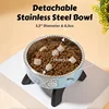 Stainless Steel Pet Bowl – Anti-Tip Elevated Design with Non-Slip Silicone Base & Chew-Proof Edge for Small Cats/Dogs Feeding 5