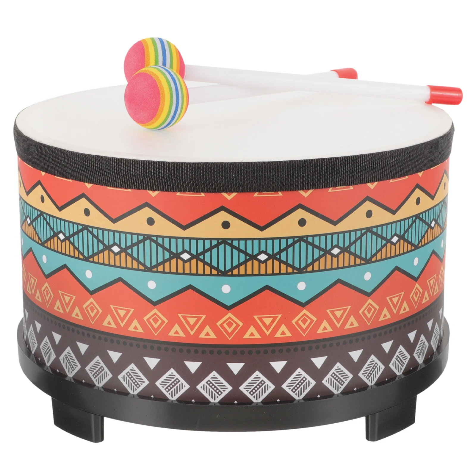 Snare Drum Practice Pad Orff Floor Drum Percussion Instrument Baby Toy Cartoon Music Wooden Snare Stick Toys Babies musical percussion instruments snare drum practice pad