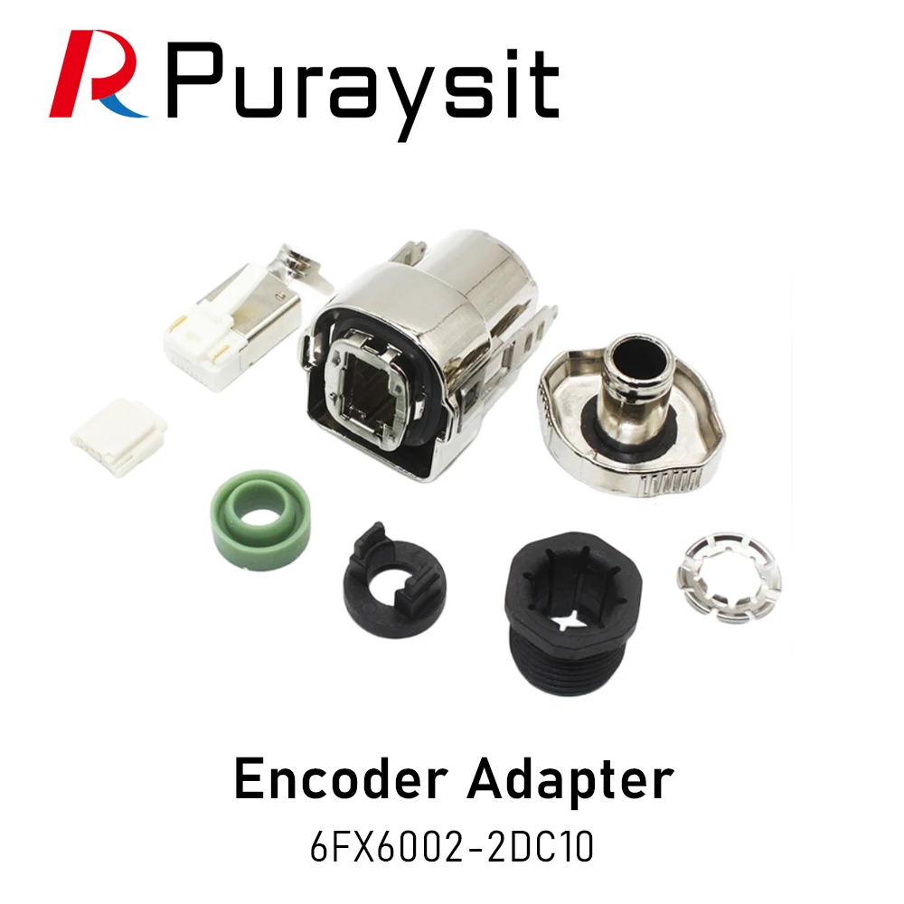 

Puraysit Cable Plug 6FX6002-2DC10 Encoder Connector RJ45 Zinc alloy 4+2 head connector for Siemens