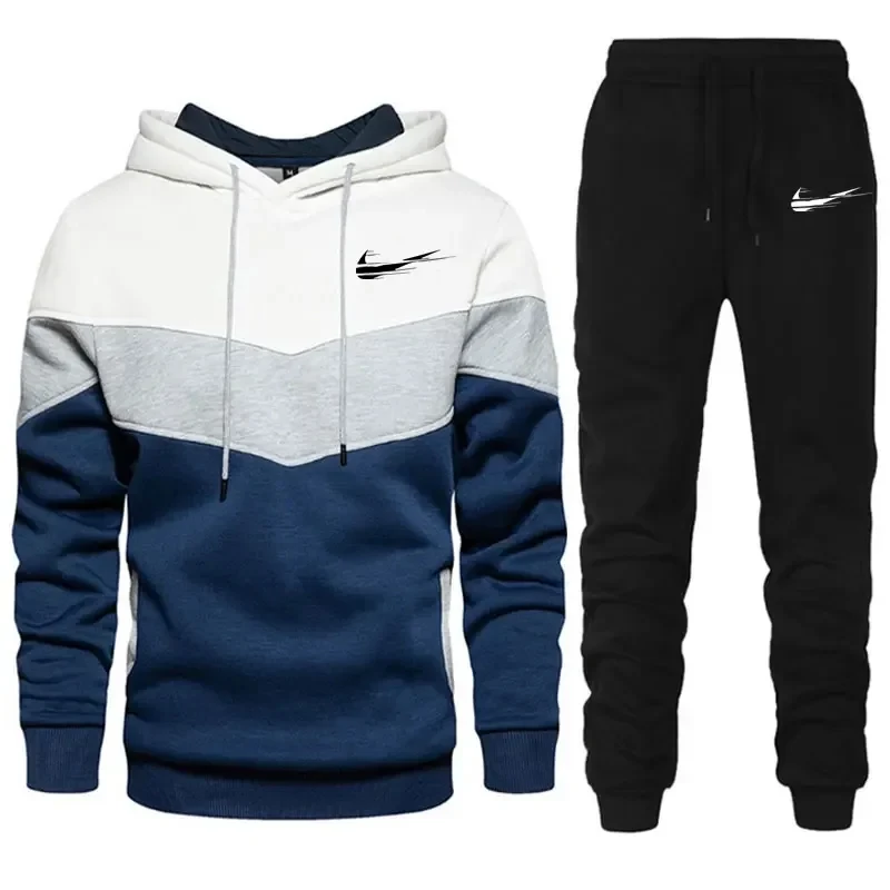 

Men's two-piece jogging set, sweater and pants, beautiful warm sports set, fashion, 2024