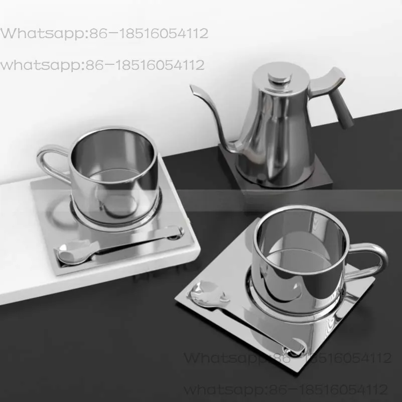 인스 윈드 스테인리스 스틸 커피잔 세트 라이트 럭셔리 머그컵 인더스트리얼 윈드 아이스 아메리칸 컵