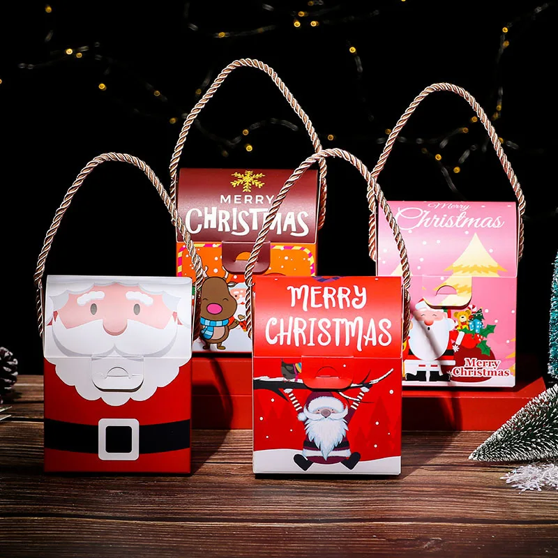

Chritsmas маленькие подарочные коробки, легкие изысканные креативные портативные рождественские подарочные коробки, подарочные коробки для шоколадных конфет