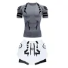 Anime Jujutsu Kaisen Compression Set Fitness Suit for Men Quick Dry 3D Compression Shirt+Gym Shorts Running Workout Sportswear 5