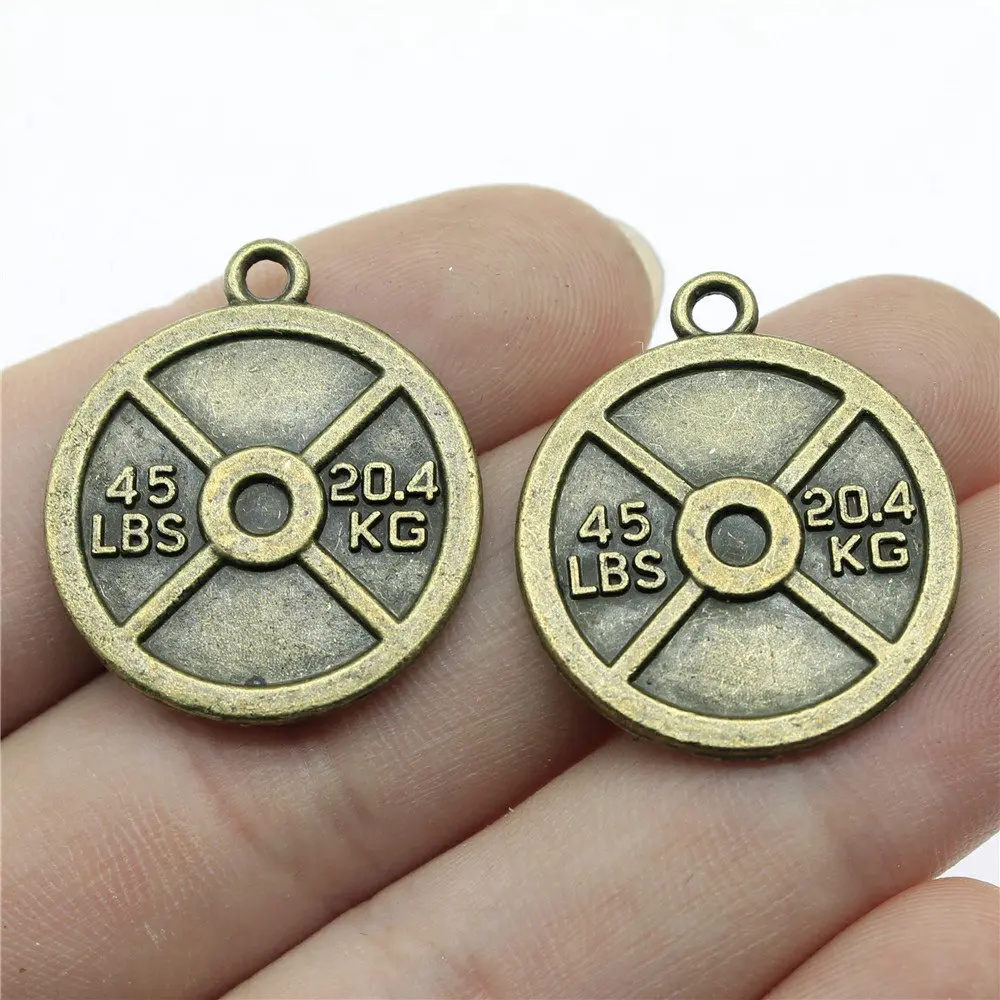 

Jewellery Weightlifting Weight Film Charms For You Materials 5pcs