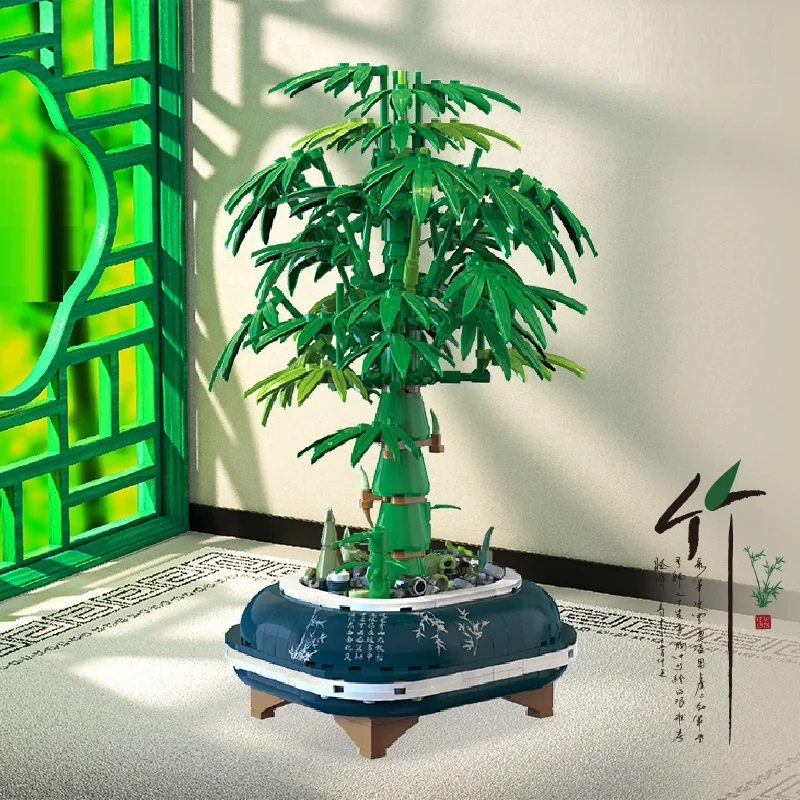 

528 шт., Детский конструктор «бамбуковые Стрелялки»