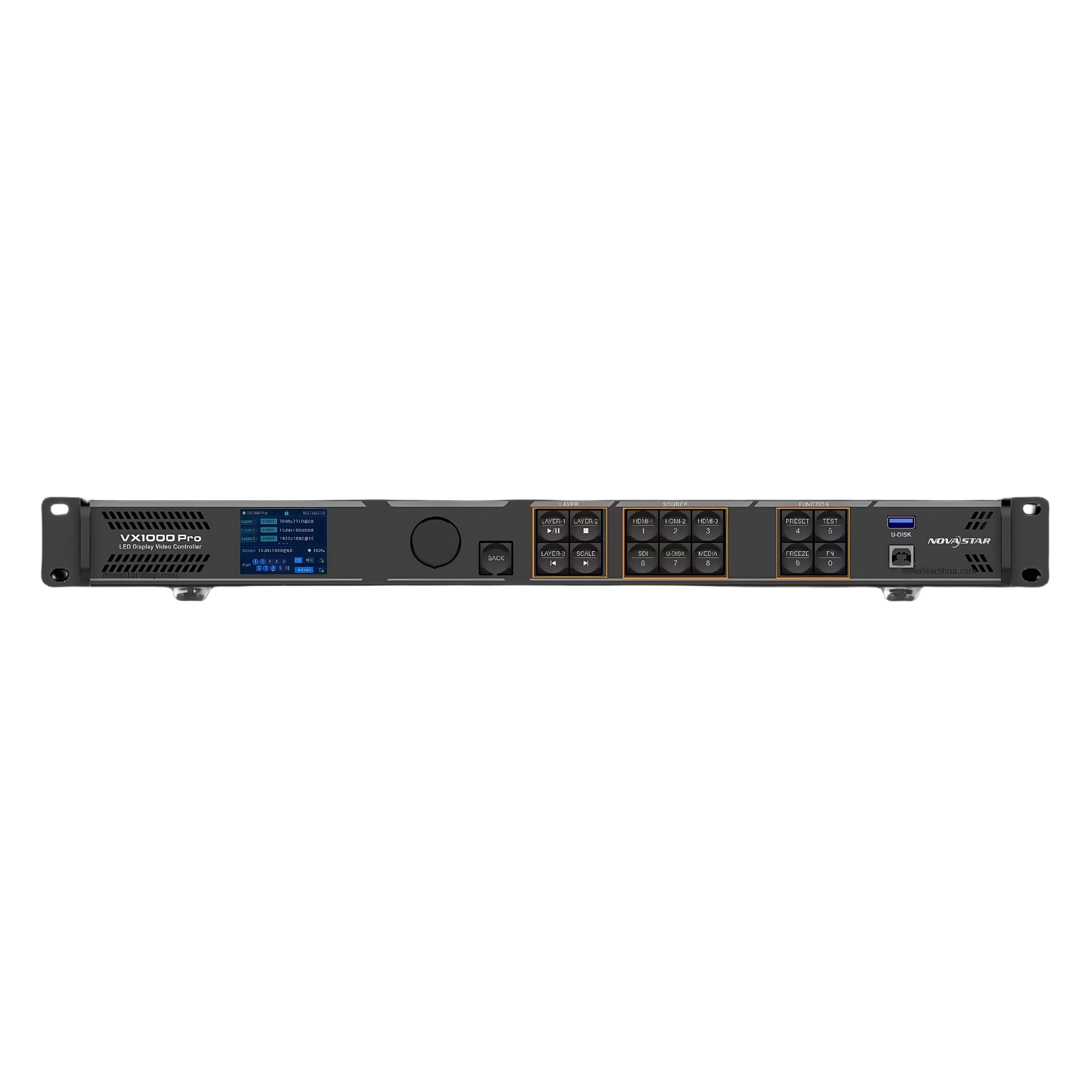 NovaStar VX1000 Pro: 4K 해상도, 10개의 이더넷 포트, HDMI 2.0 및 고급 비디오를 갖춘 고성능 LED 디스플레이 컨트롤러