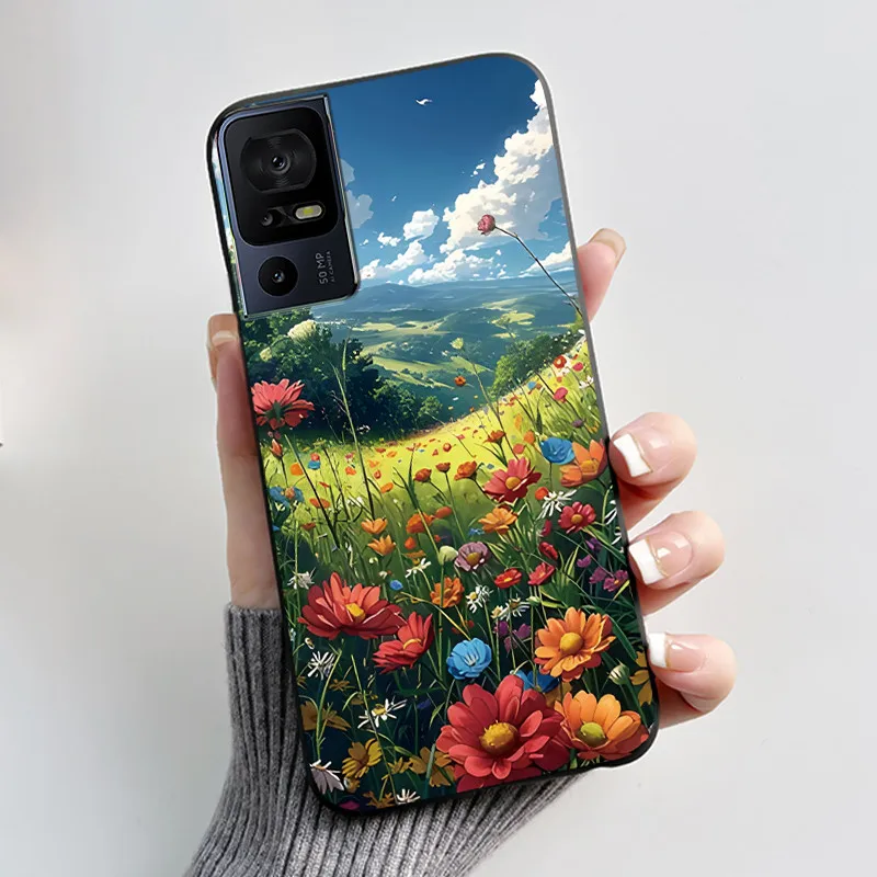 Luxury Cute Cartoon Black Soft Silicone Protective Phone Case