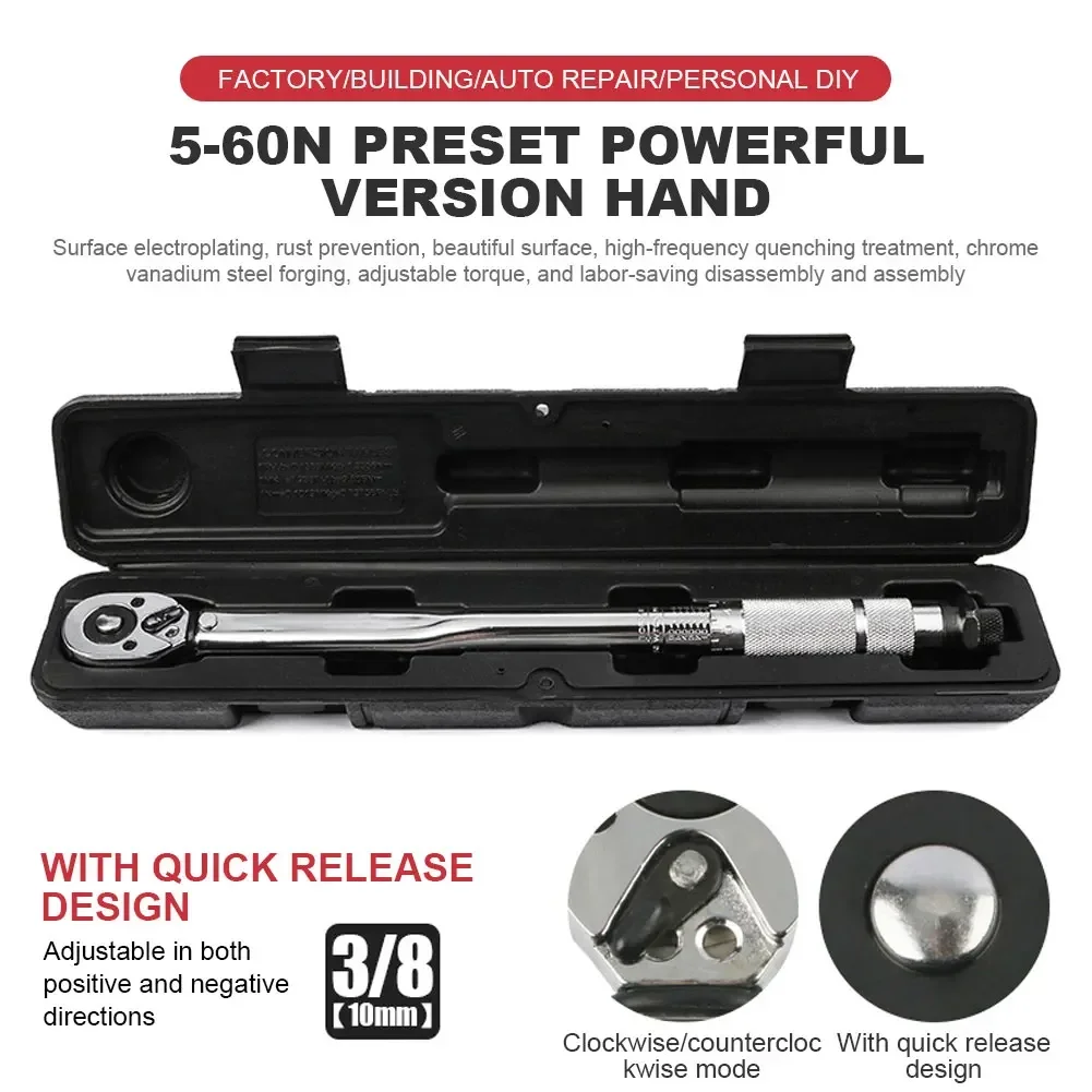 Ajust-vel-Ratchet-Torque-Wrench-Set-Precise-Preset-Hand-Tool-Square ...