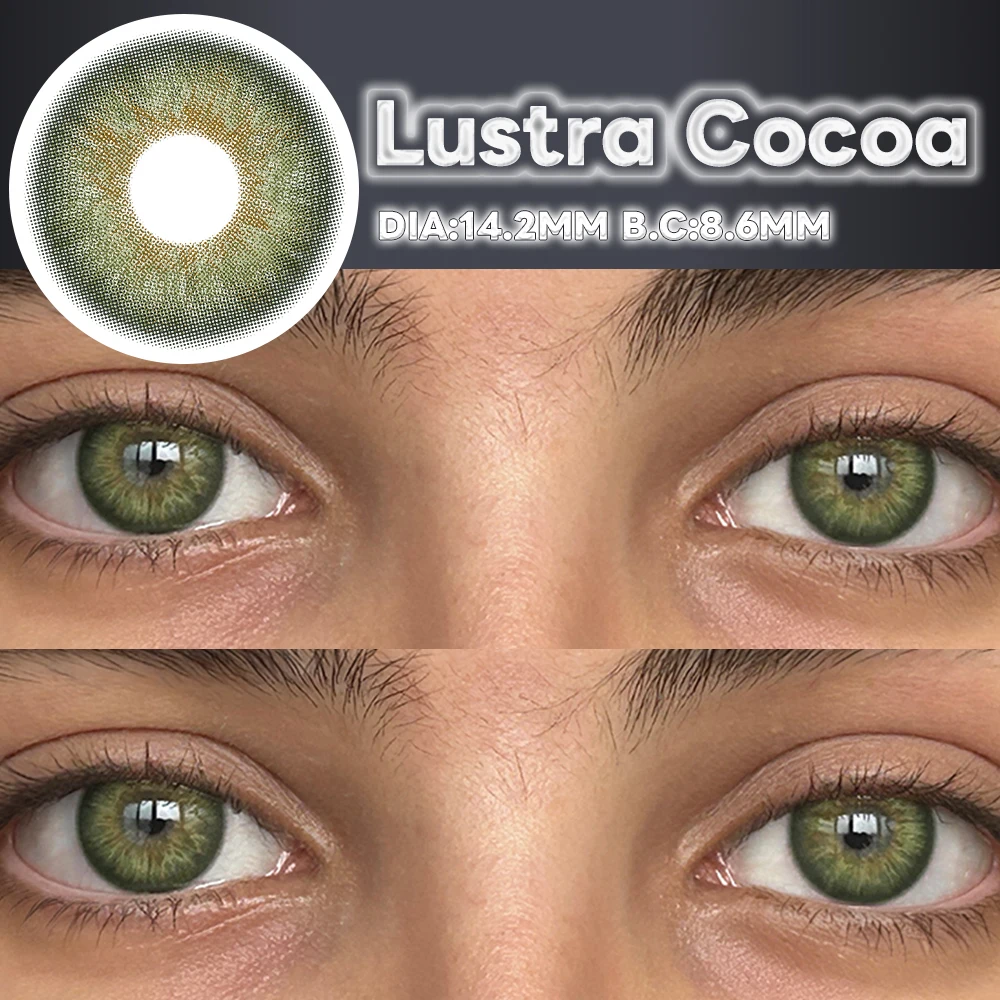 Vibrant Colorful Contact Lenses - Beauty Green, Fashion Blue, and Natural Brown Tones