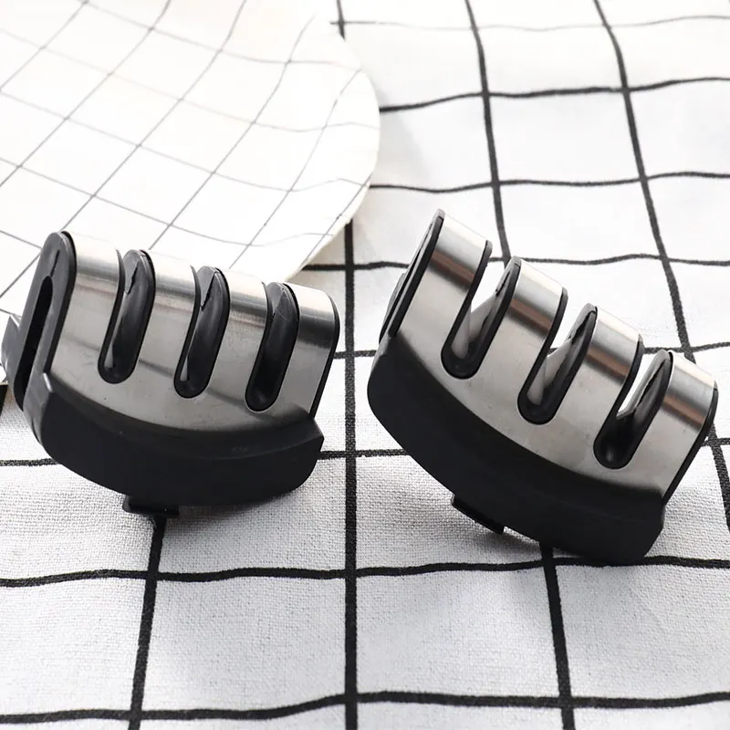 knife sharpener,knife sharpening stone,diamond sharpening stone Universal 3 Grids Tungsten Diamond Ceramic Knives Sharpening Stone Knife Sharpener Grinder Replacer Grinding Head Replace Tool