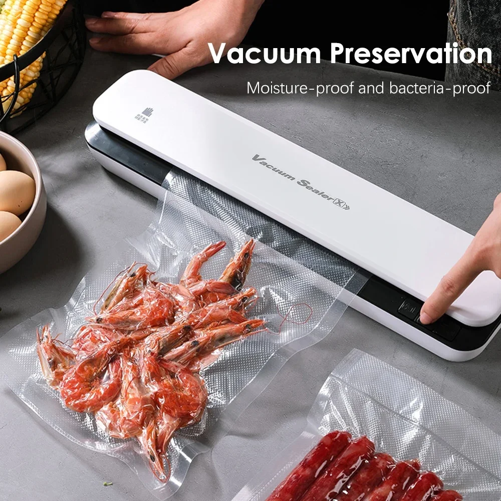 

30CM Plastic Bag Vacuum Sealer Packaging Machine Powerful Degasser Bag Sealing Machine for Wet Dry Food Bag Sealer Packer Home