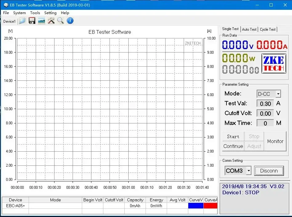 EBC-A05+ DC Electronic Load & Charger | Battery Capacity Tester Power Analyzer for Mobile & Battery Testing detail image 4
