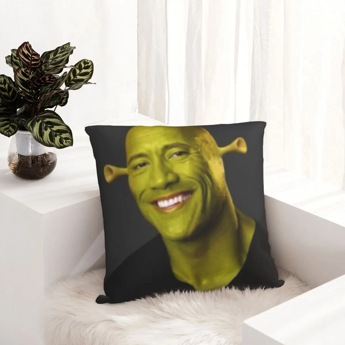 Housses de coussin The Rock Face Johnson, décoration de salon, coussins  d'extérieur Kawaii, impression 3D carrée, taie d'oreiller personnalisée -  AliExpress