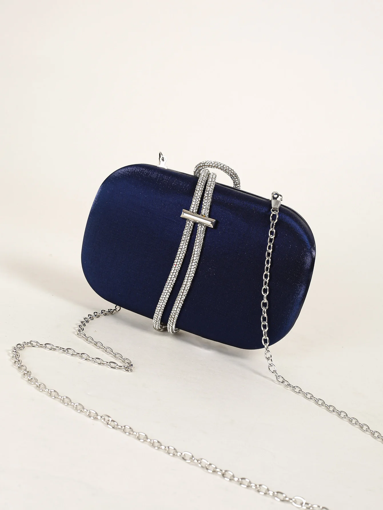 Elegante Shinny Damen Glitter Bankett tasche, klassische funkelnde Strass Seil Dekor Schulranzen Abend tasche, Luxus Clutch Brieftasche – Detail 13