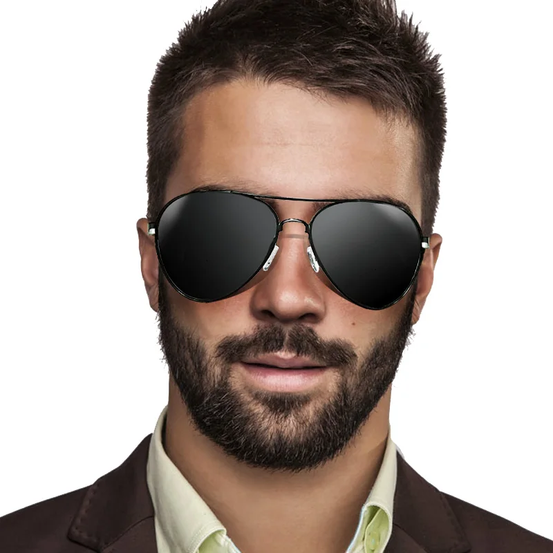 Occhiali Da Sole Pilota Polarizzati Classici Per Guida Maschile Occhiali Da Sole Neri Occhiali Vintage Da Uomo Gafas De Sol 8955
