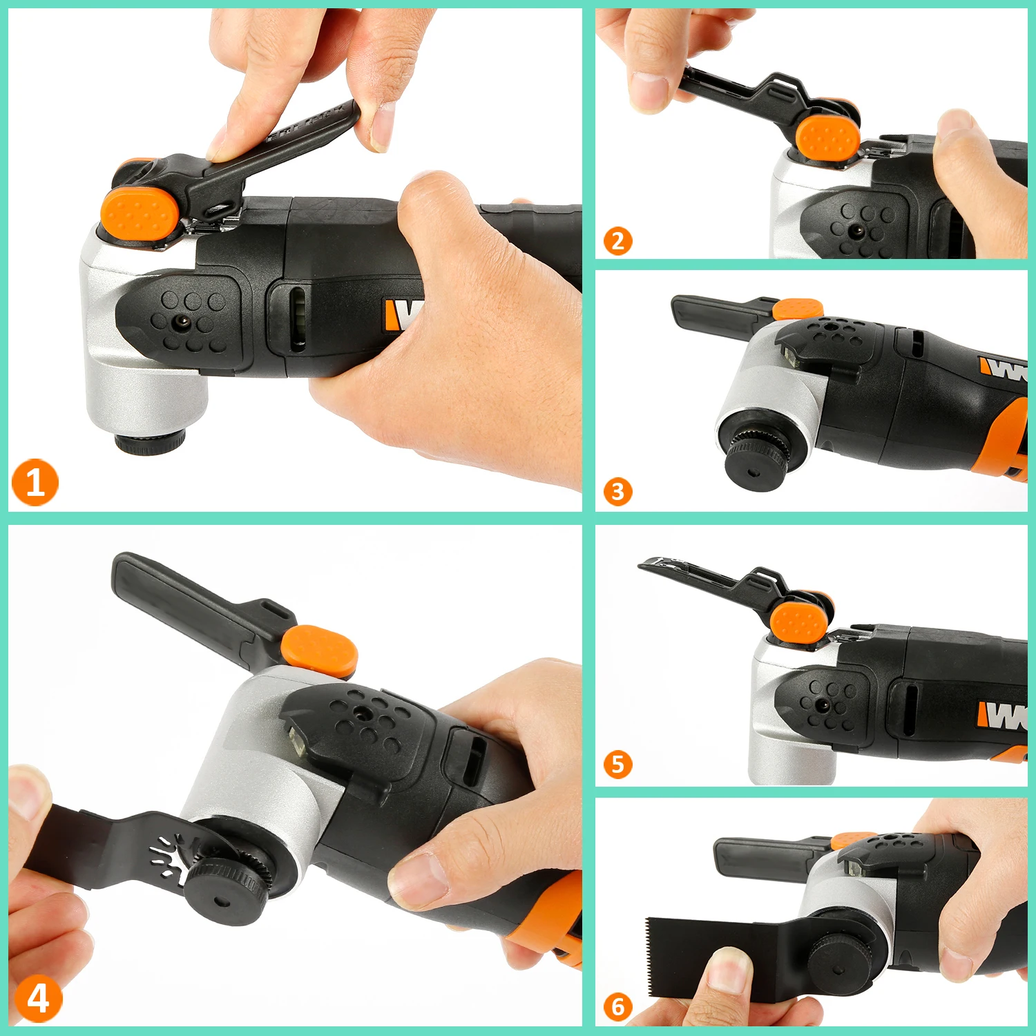 10/24pcs Oscillating Blades Multifunctional Blade Saw Fine Workmanship  35MM 45MM 87MM High Carbon Steel Blade Saws Quick Releas 5