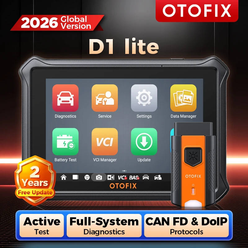 OTOFIX D1 LITE OBD2 เครื่องสแกนเนอร์เครื่องมือวินิจฉัยรถยนต์บลูทูธไร้สาย Bi-Directional Control OBD ยานยนต์เครื่องมือสแกน Active Test