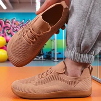 Women's Casual Wide Barefoot Shoes Unisex Trail Running Non-Slip Minimalist Walking Shoes Fashionable Breathable Men's Sneakers