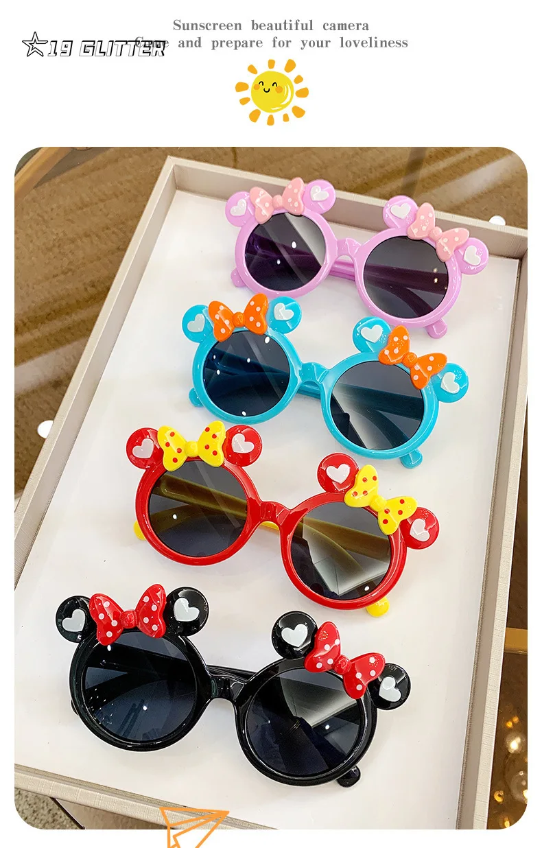 Kinder Stern Cartoon Runde Farben Sonnenbrille Baby Mädchen Junge UV400 Brille Outdoor Kinder Sommer Strand Urlaub Brillen_voghion.com
