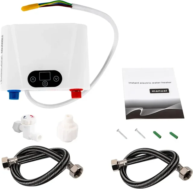 Chauffe-eau électrique instantané 5500W à installer sous l'évier avec indicateur de température LED 1