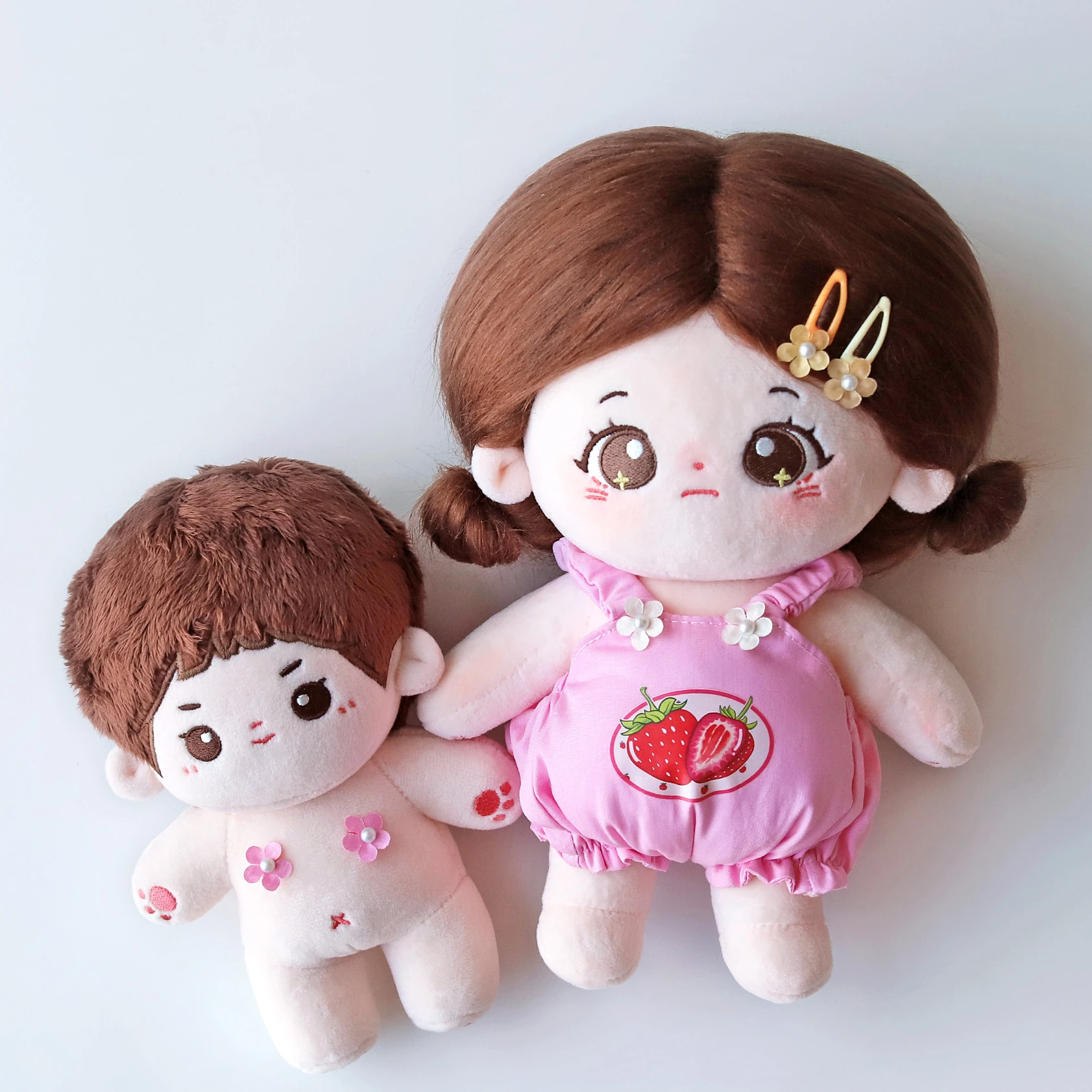 Mini Pearl Satin Flowers Set 5