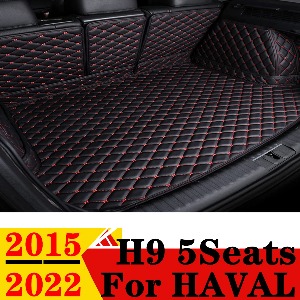 

Car Trunk Mats For Haval H9 5Seats 2015 2016 2017 2018 2019 2020 2021 2022 Rear Cargo Cover Carpet Liner Tail Boot Luggage Pad