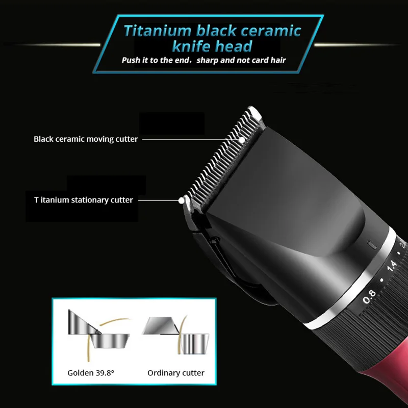Professional Dog Cat Pet Hair Clipper Electric Rechargeable Haircut Hair Trimmer Shaver Set Animal Cutting Shearing Machine