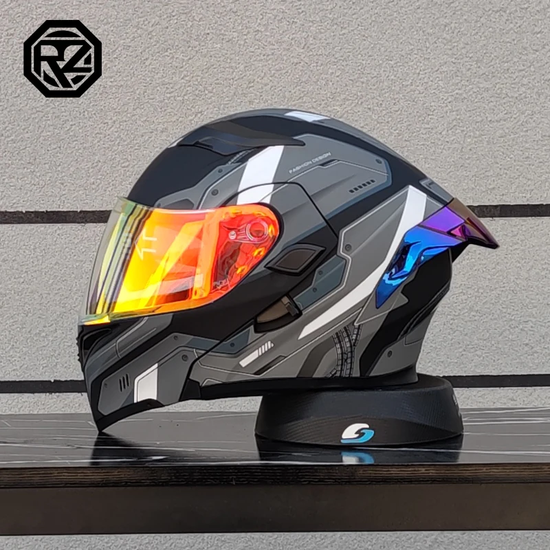 2024 New ORZ-169B Flip Up Motorcycle Helmet Full Face Off Road