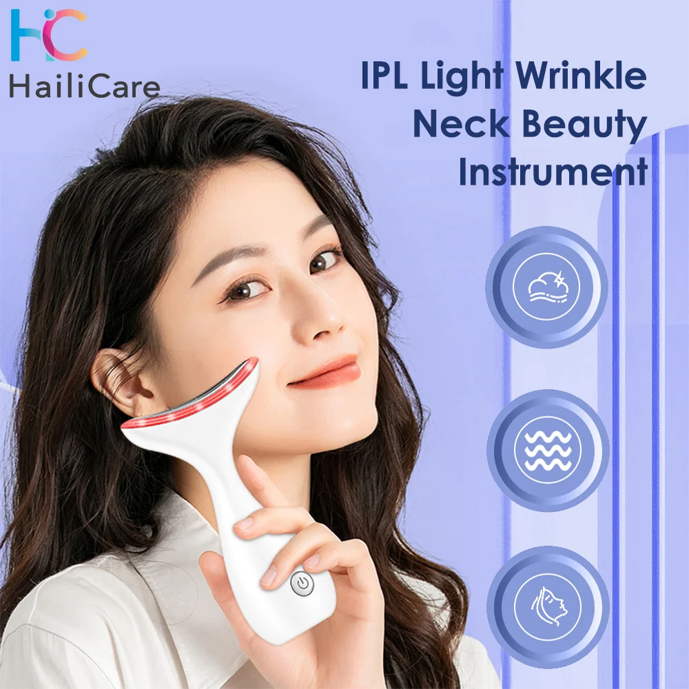 

Neck Anti Wrinkle Face Lifting Beauty Device IPL Sonic Vibration Skin Care Tighten Massager Reduce Double Chin Wrinkle Removal