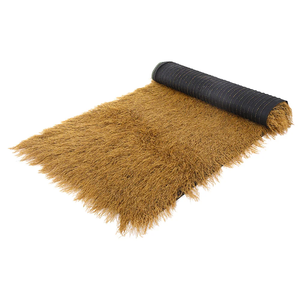 

Thatched House Tiles Simulation Straw Roof Roofing Carpet Cover Lifelike Duck Blind Grass Area Rugs Garden Decorate Artificial