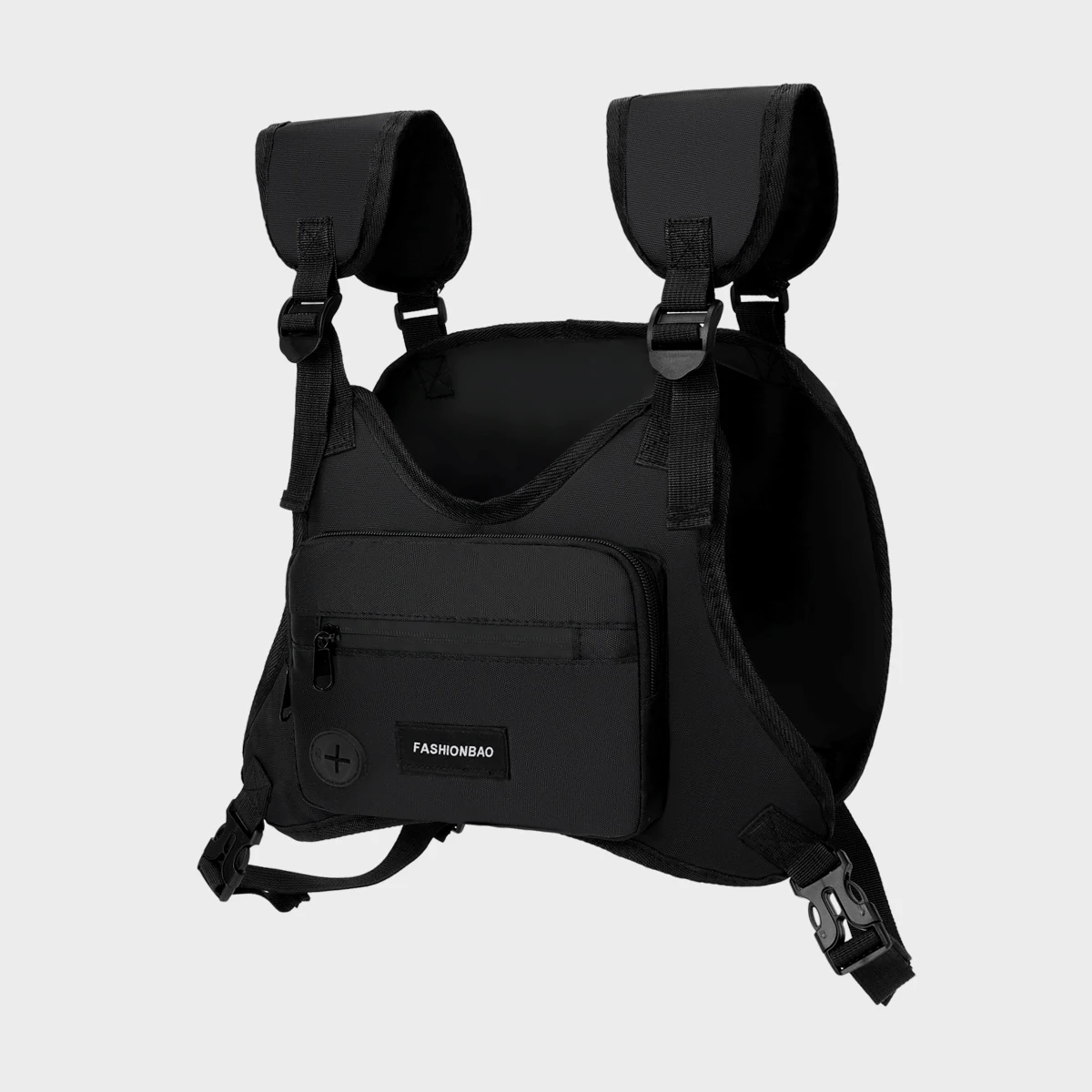 Vest Style Backpack Chest Bag Men's Tactical Bag Cycling Street Sports Chest Bag Multi-Functional Functional Style Vest Bag Sports Outdoor Mountain Climbing and Fishing