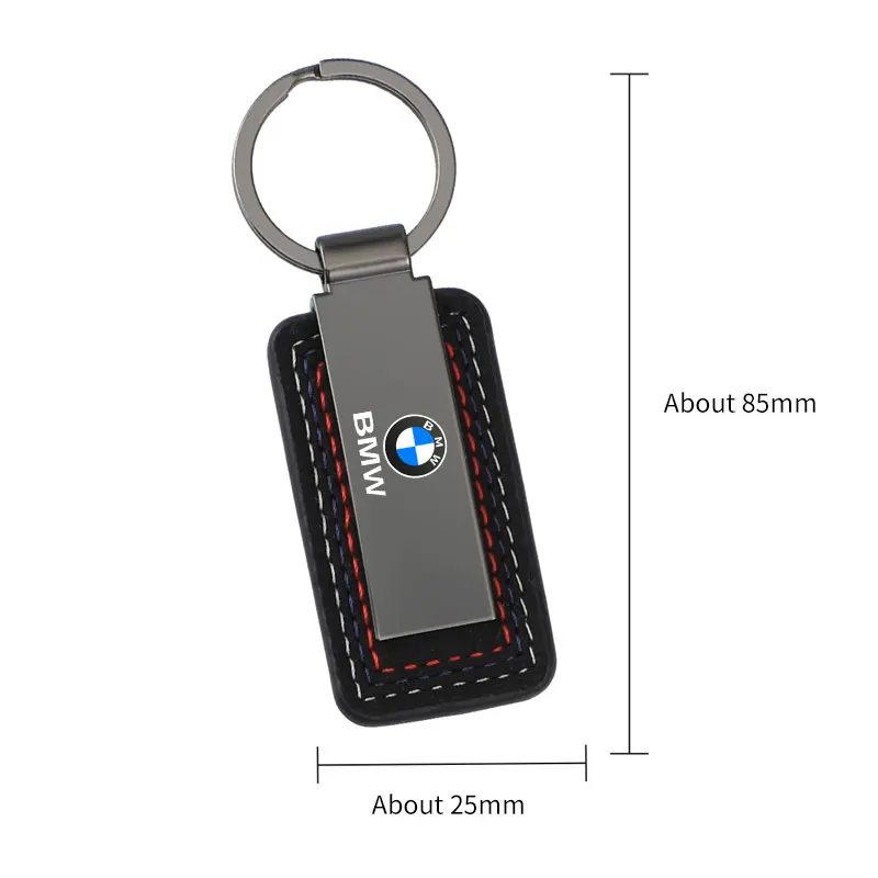 BMW M M3 M5 E36 E39 E46 E60 E90 E91 E92 F15 F30 X1 X3 X5 용 자동차 엠블럼 가죽 금속 키링