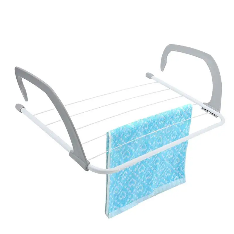 

Laundry Drying Rack Wall Mounted Retractable Clothes Airer 20.5 X 13inch Collapsible Folding Washing Line Clothes Dryer For