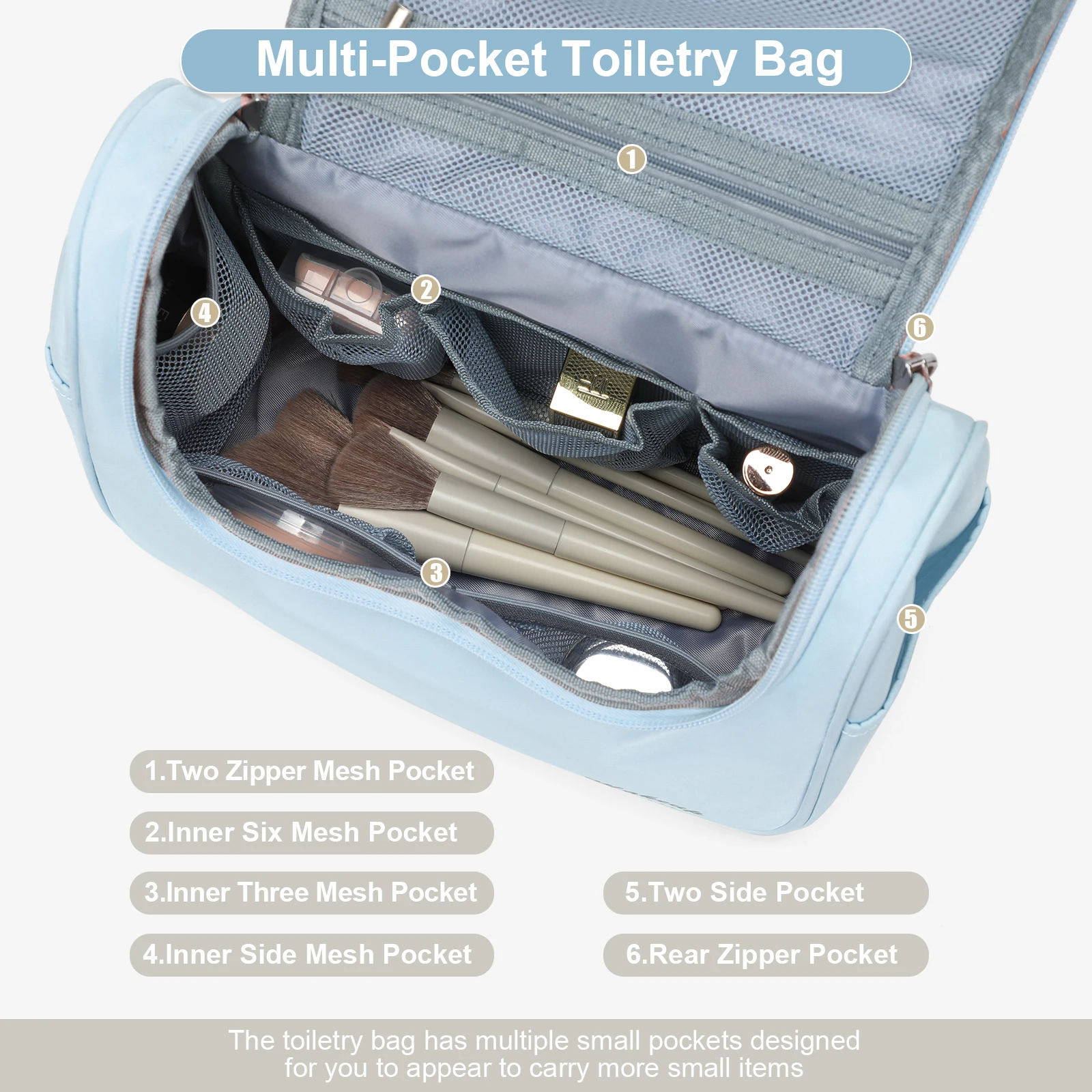 Women Cosmetic Bag Large Capacity Cosmetic Storage Bag Convenient Travel Wash Bag, Multi Functional, Men's Travel Grooming Bag ﻿