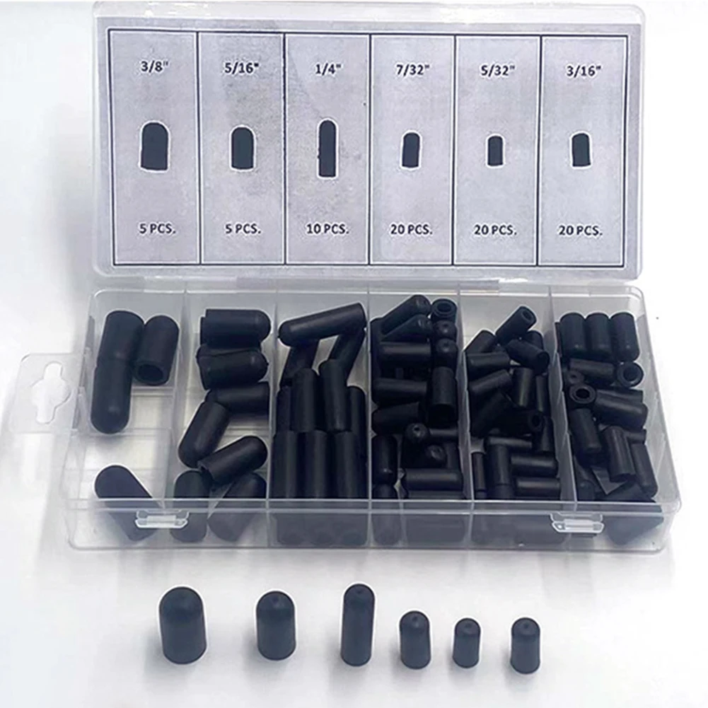 105PCS Gummi Vakuum Kappe Stecker Kit Verschiedene Vakuum Stecker Schlauch End Kappe Für Automobil Crburetor Moderne Kappe Kit – Detail 9