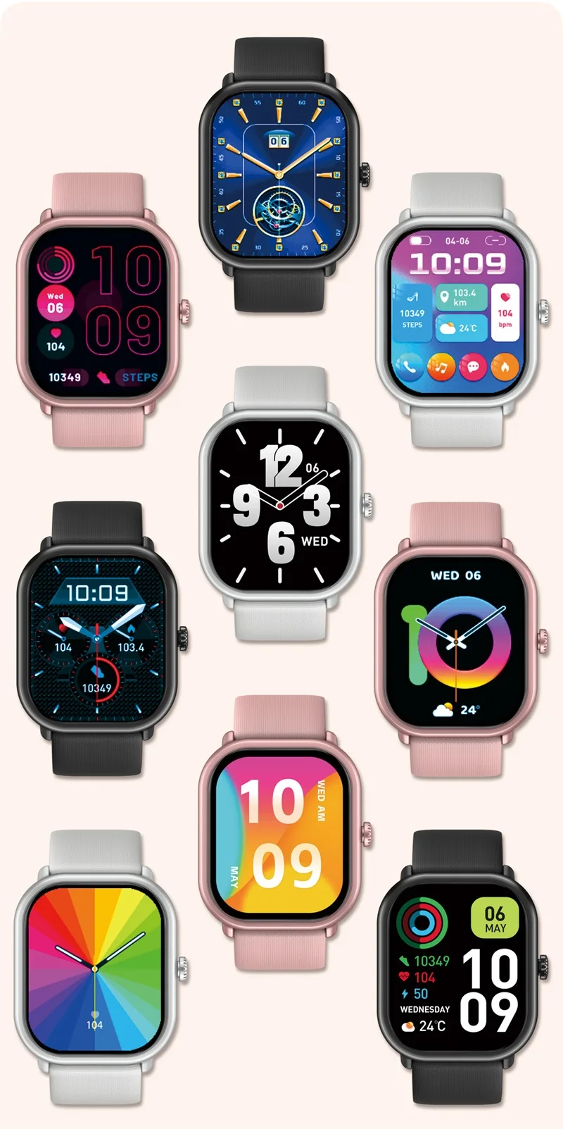 Original Zeblaze GTS 3 Pro 2023 Men Smartwatch 1.97' HD AMOLED Touch Screen BT Call Blood Oxygen Smart Watch for Android IOS