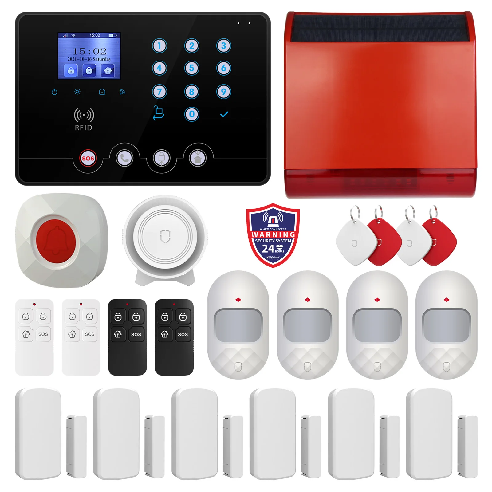 Smart Home Security Alarm System Tuya 4G GSM WIFI Alarm Gateway
