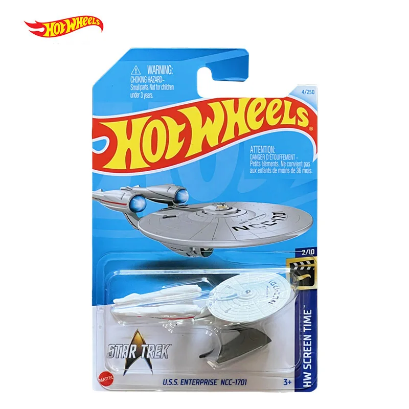 

2024 Hot Wheels U.S. Enterprise NCC-1701 Звездный путь HW экран время 2/10 1/64 литые автомобили игрушки для детей подарок C4982-4